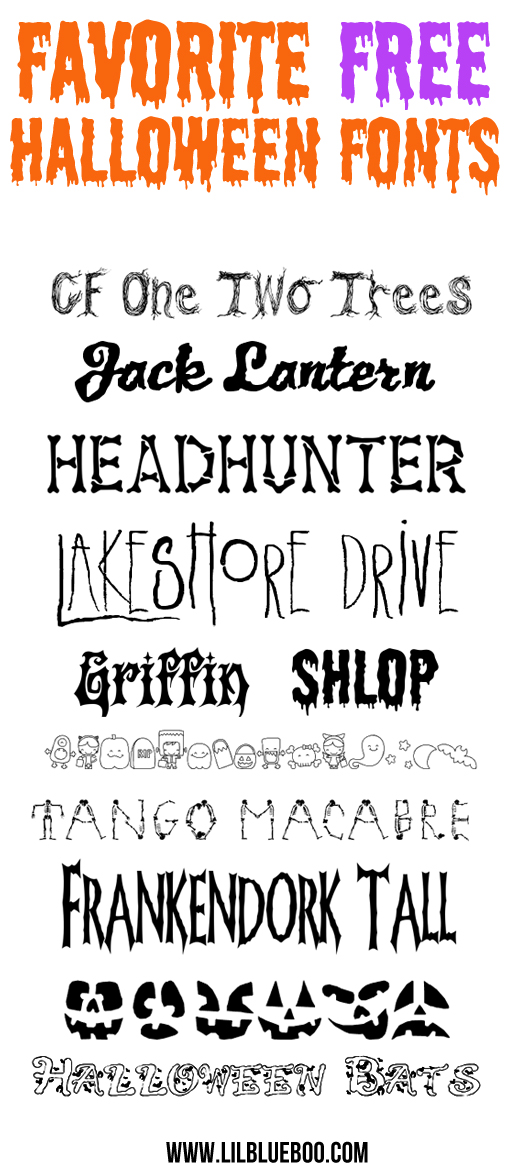 Free Halloween Fonts Free Halloween Fonts