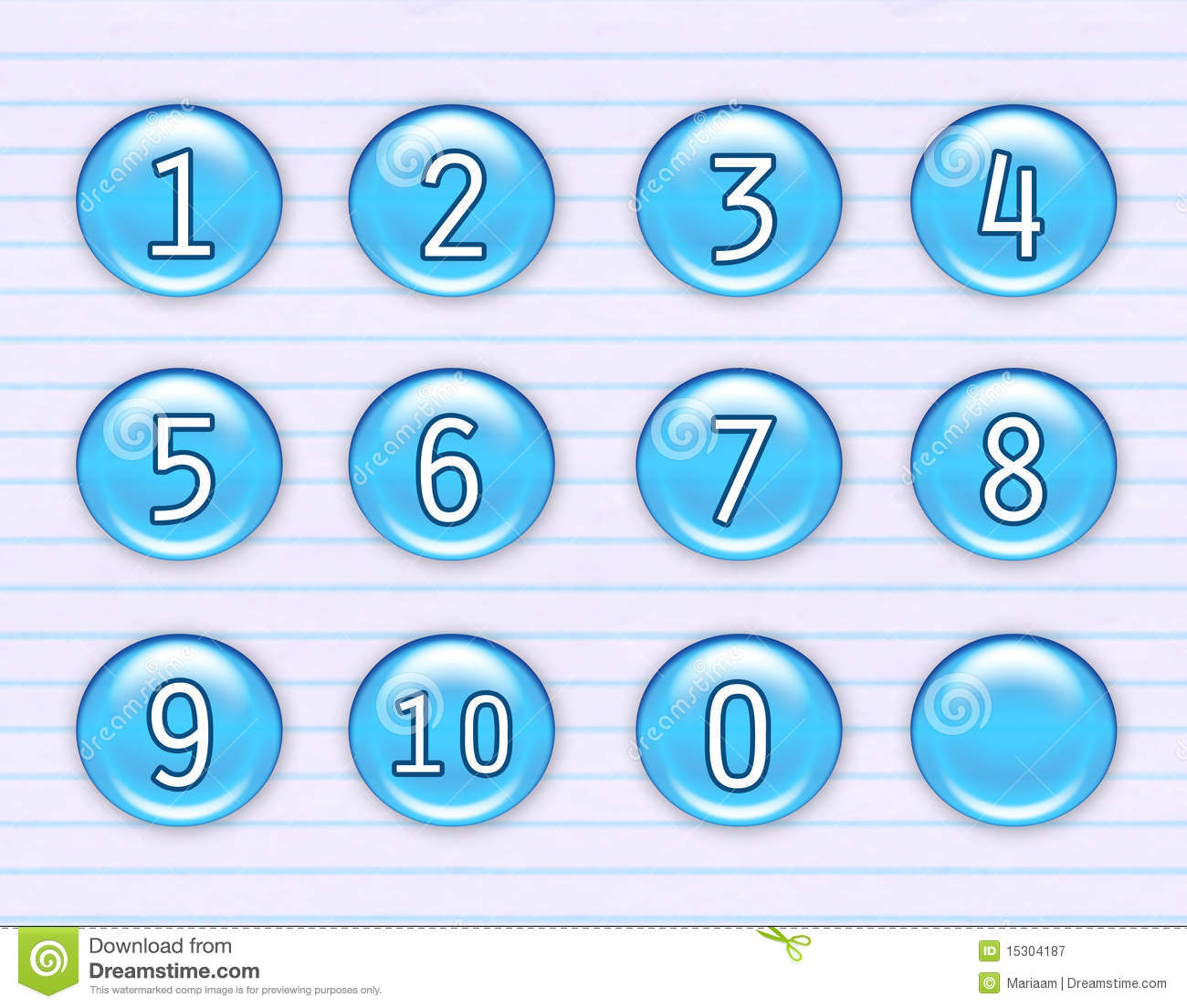 Free Icons Numbers Blue