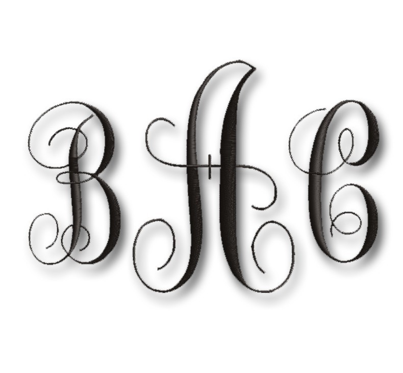 Free Letter Monogram Embroidery Designs