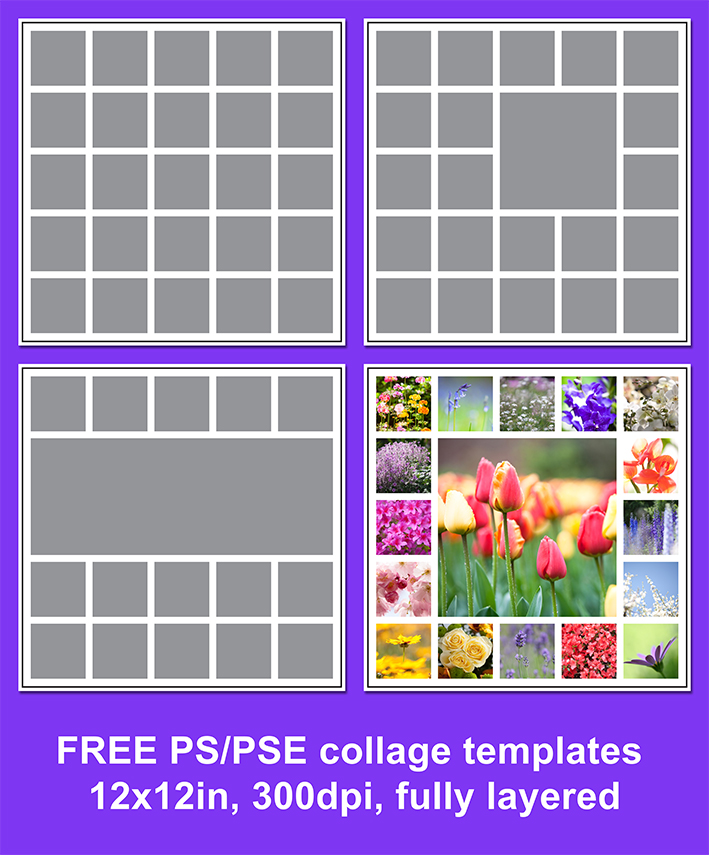 Free Photoshop Collage Template