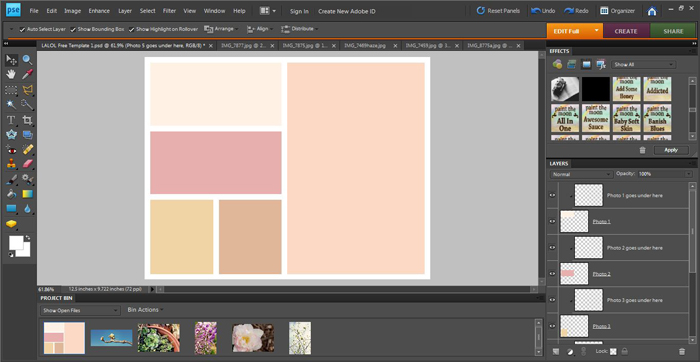 Free Photoshop Elements Collage Templates