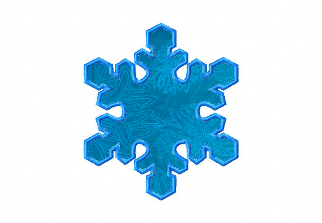 Free Snowflake Machine Embroidery Applique Design