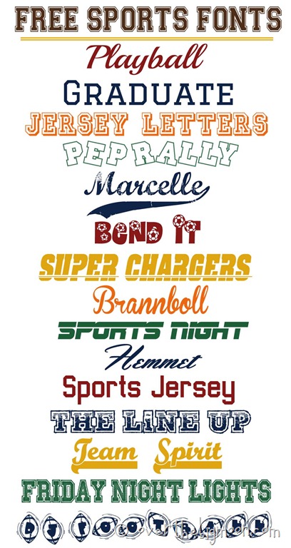 Free Sports Font Downloads