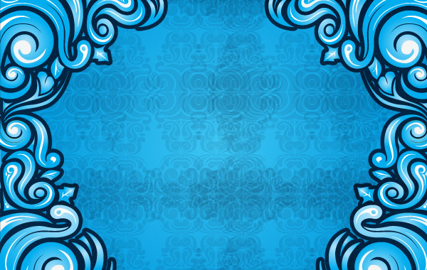 Free Vector Blue Swirl Background