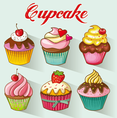 Free Vector Cupcakes