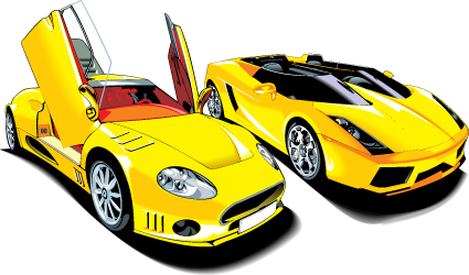 Free Vector Sports Car