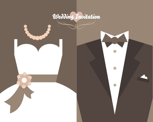 Free Vector Wedding Invitation