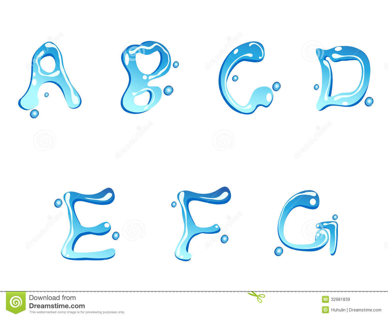 Free Water Drop Font