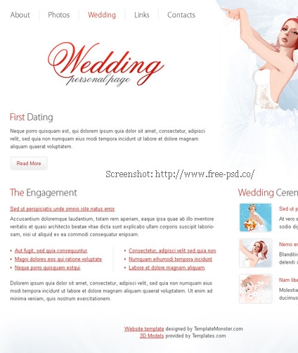 Free Wedding Templates Psd