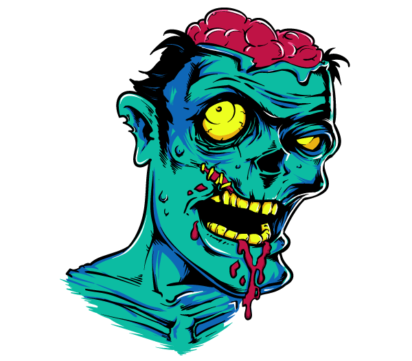 zombie head clip art - photo #8