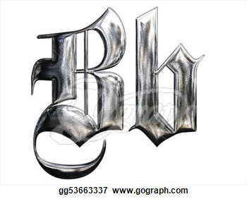 German Gothic Font Letter B German Gothic Font Letter B