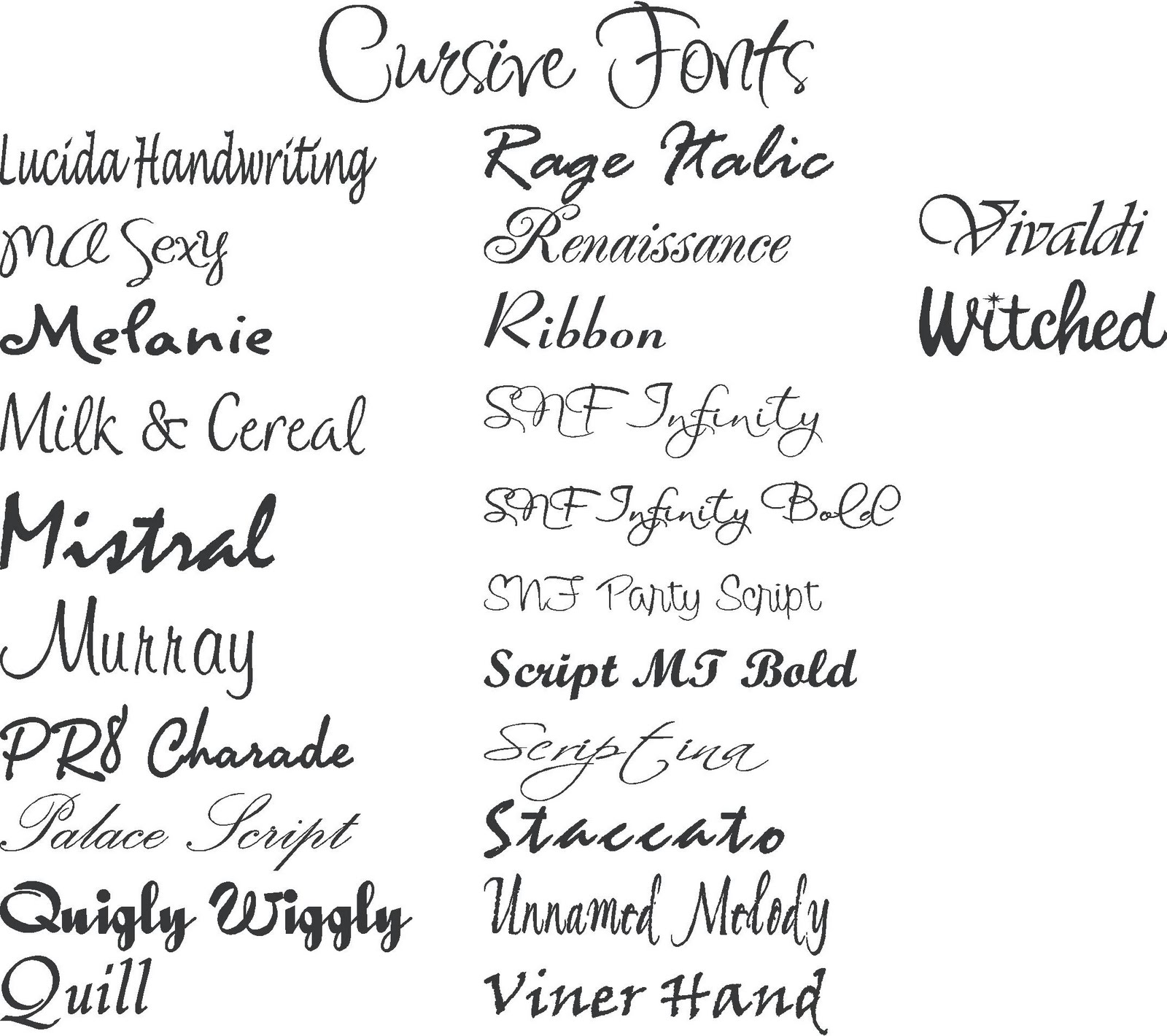 Girly Cursive Tattoo Fonts Girly Cursive Tattoo Fonts