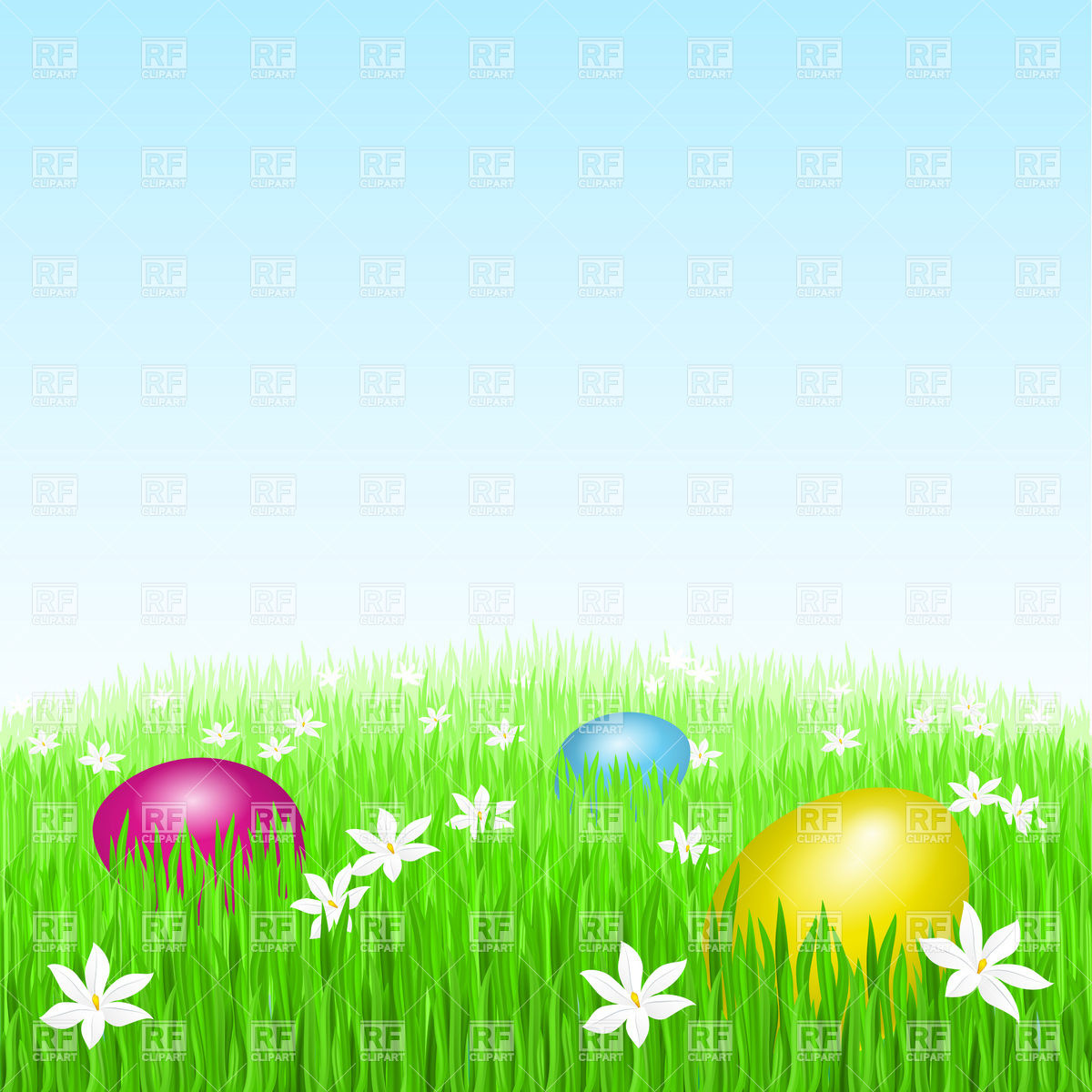 16 Easter Grass Vector Images