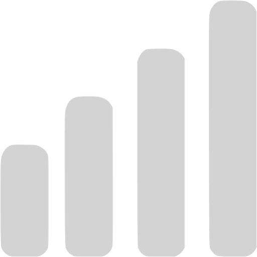 Gray Bar Chart Icon