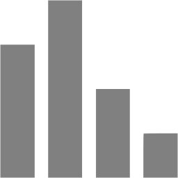 Gray Bar Chart Icon