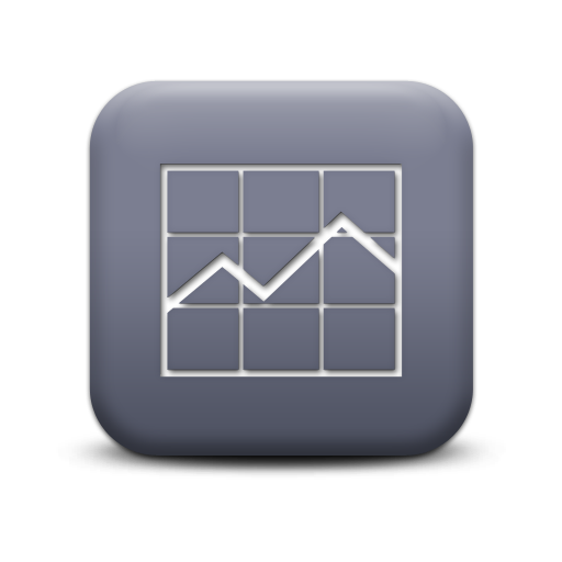 Gray Line Graph Icon