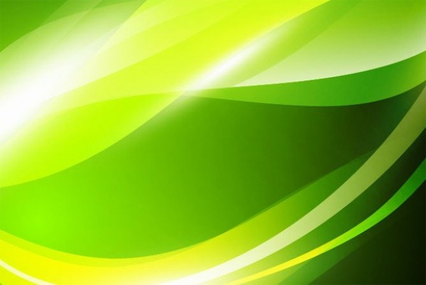 Green Wave Abstract Vector