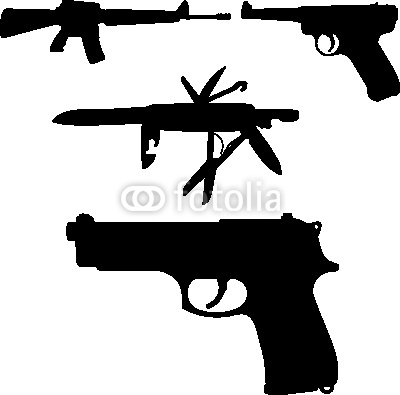 Gun Silhouette Vector