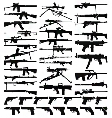 Gun Silhouette Vector Gun Silhouette Vector