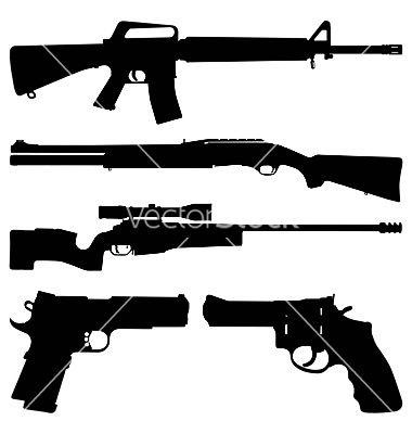 Gun Silhouette Vector