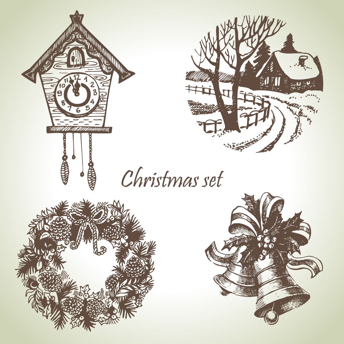 Hand Drawn Christmas Vectors