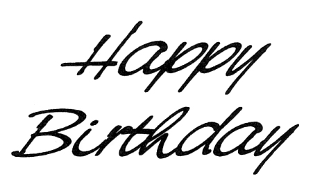 Happy Birthday Font