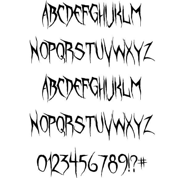 Horror Font Styles Horror Font Styles