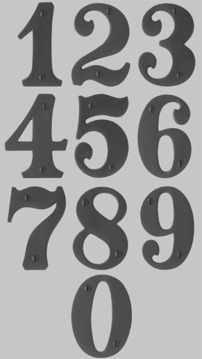 House Number Font