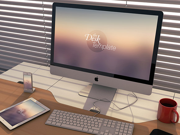 iMac Mockup PSD Template