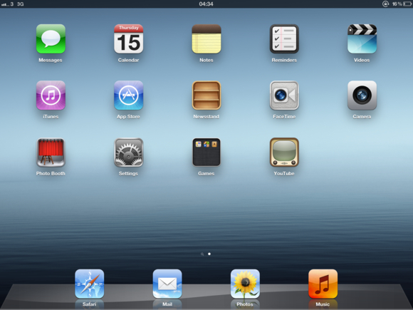 iPad Home Screen