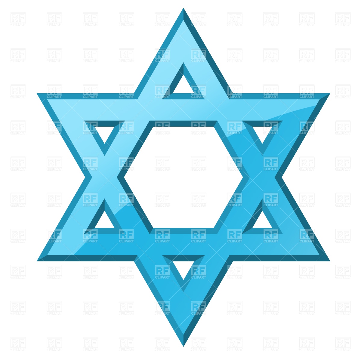 Jewish Star of David Clip Art