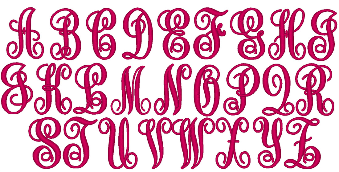 Kk Monogram Embroidery Font