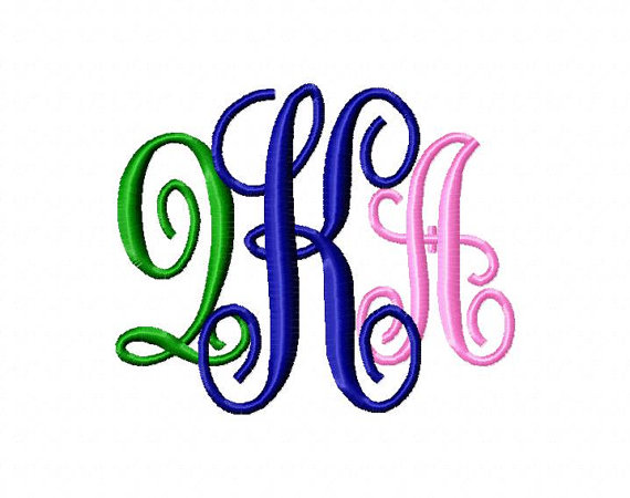 Kk Monogram Embroidery Font