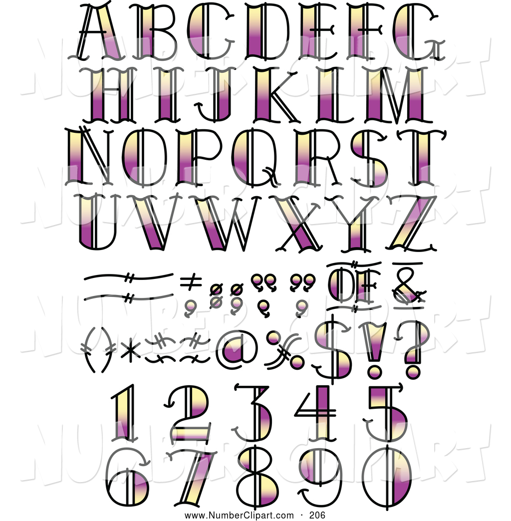 Letter and Number Fonts