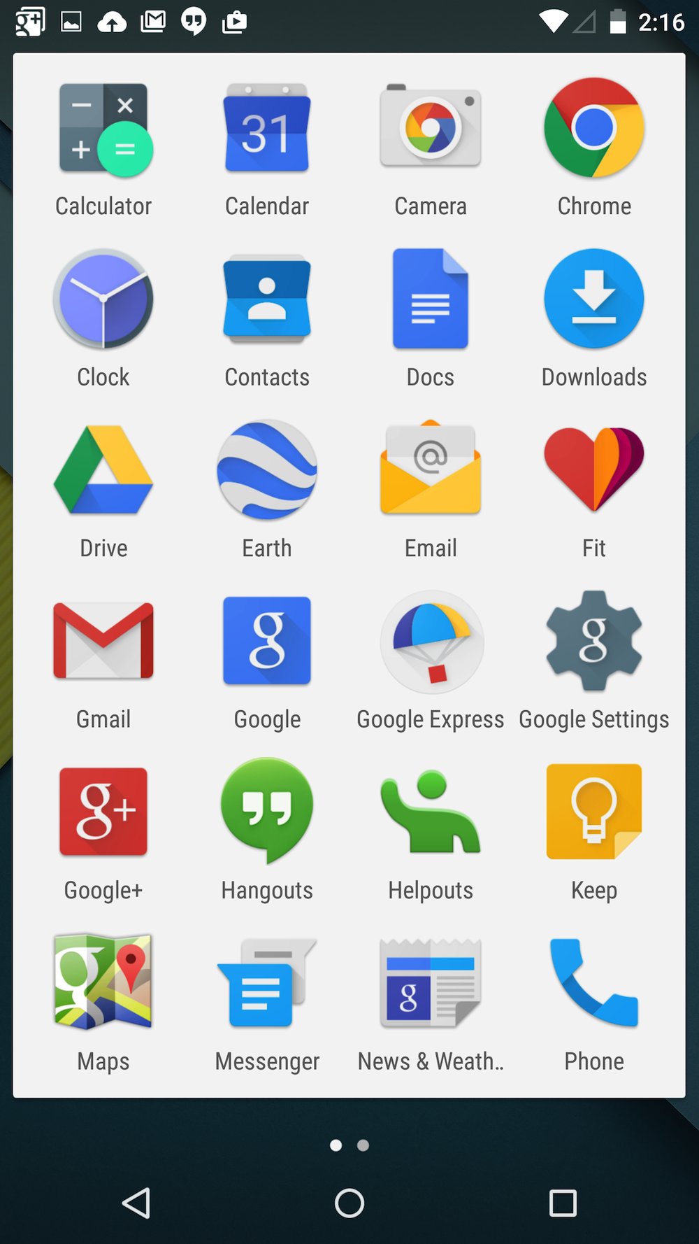 Lollipop Android App Drawer Icon