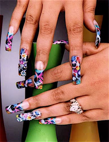 Long Ghetto Nail Designs for Crazy Long Ghetto Nail Designs for Crazy