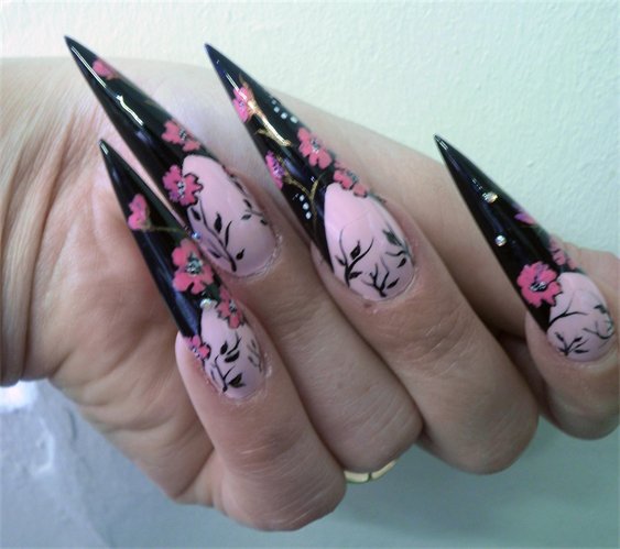 Long Nail Art Designs