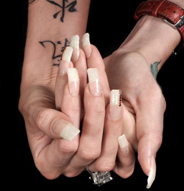 Long Square Acrylic Nails Designs