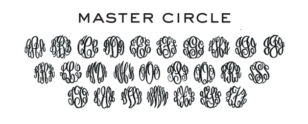 Master circle monogram font free download
