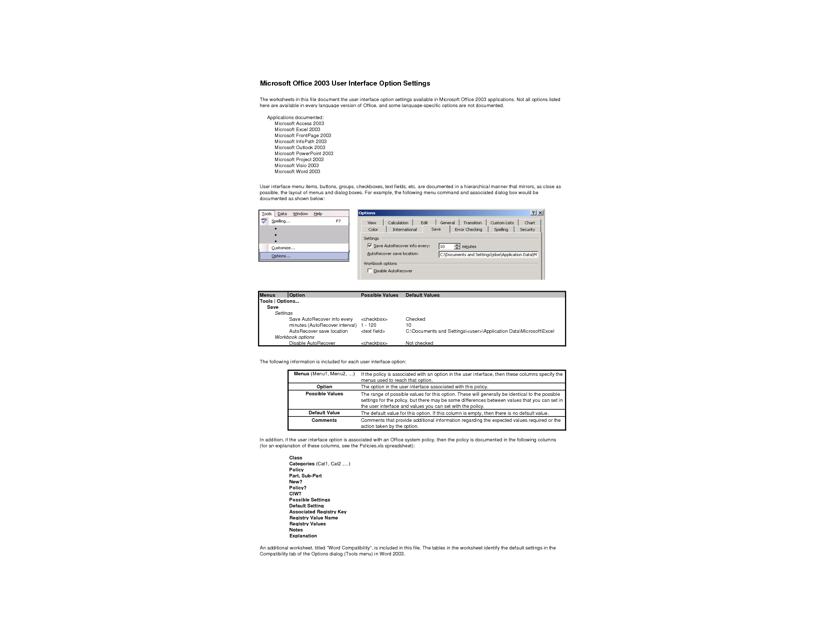 Microsoft Office 2003 Icons Missing