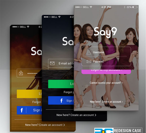 Mobile App Design PSD Free Download