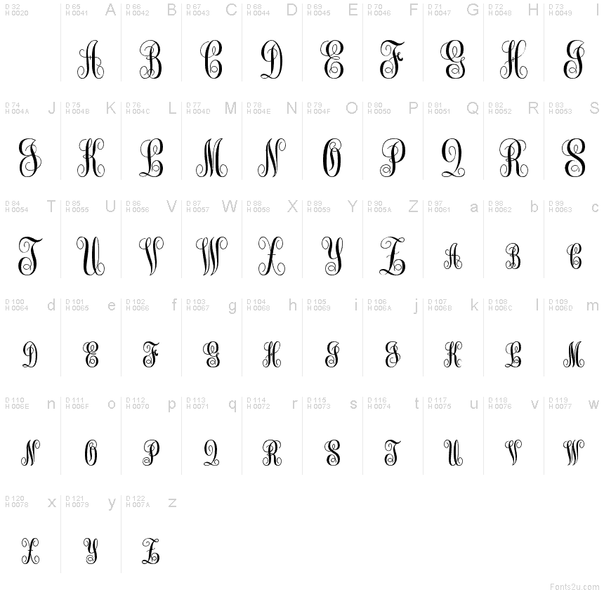 10 Monogram KK Font Images