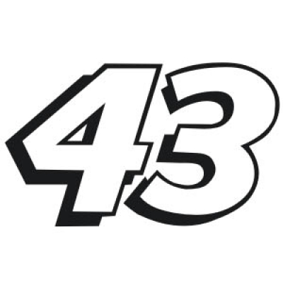 NASCAR Number 43 Decals