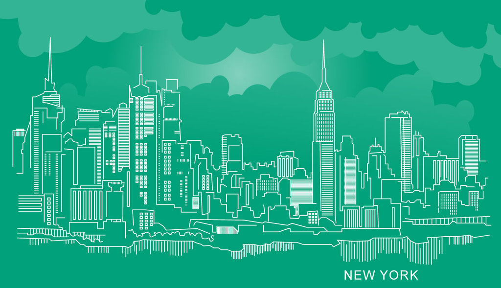 New York City Skyline Vector