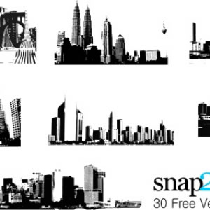 New York Skyline Vector Free