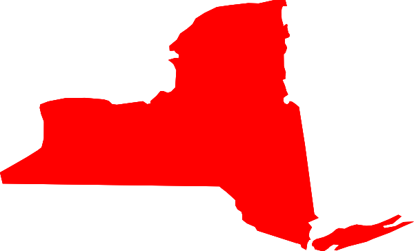 New York State Map Clip Art
