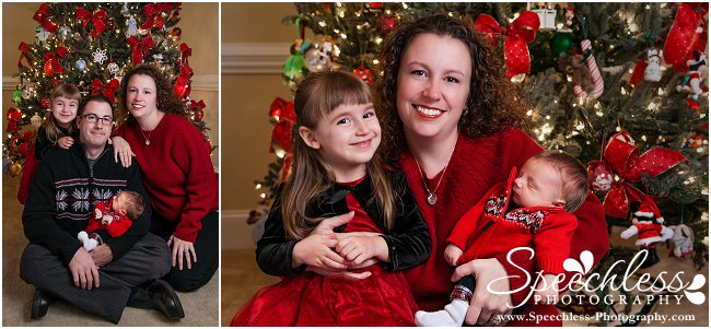 Newborn and Sibling Photography Christmas