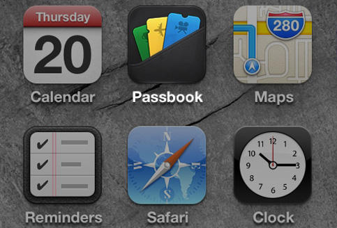 Passbook On iPhone Icon