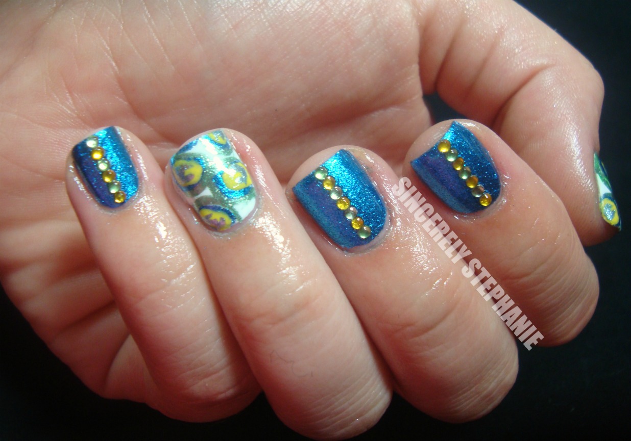 Peacock Nail Art Designs Peacock Nail Art Designs