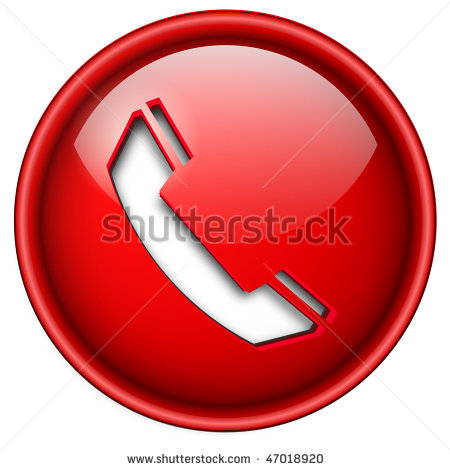 Phone Icon Red Circle